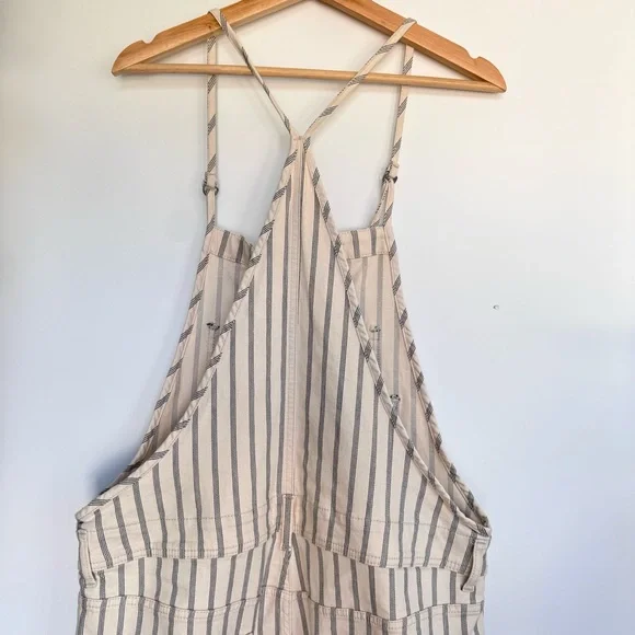 Pilcro Denim Stripe Painter Overalls - Picture 3 of 16